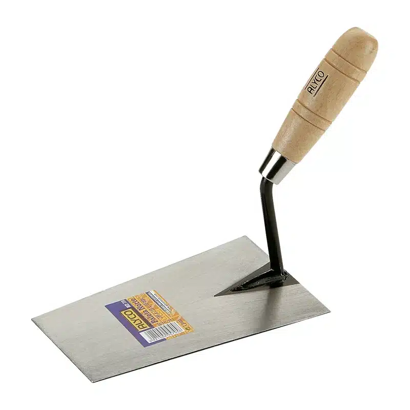 Paleta de albañil soldada modelo Norte con mango de madera