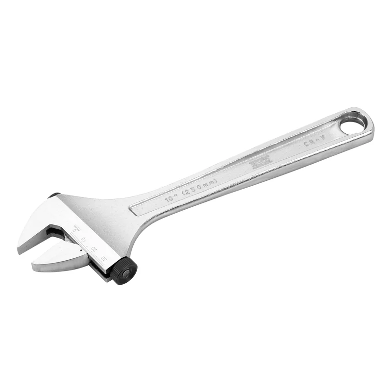 Llave inglesa ajustable de moleta lateral cromada
