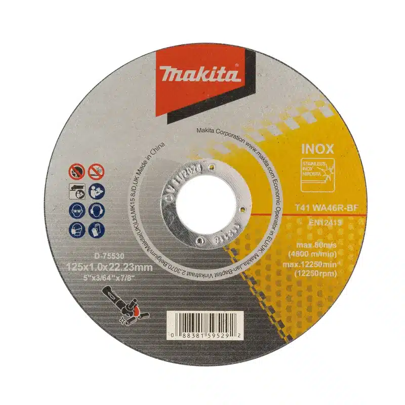 Disco de corte fino Makita de 125 mm para metal e inox