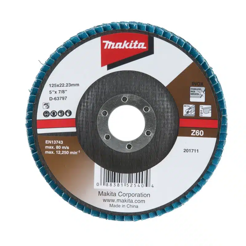 Disco de láminas Makita de 125 mm de zirconio