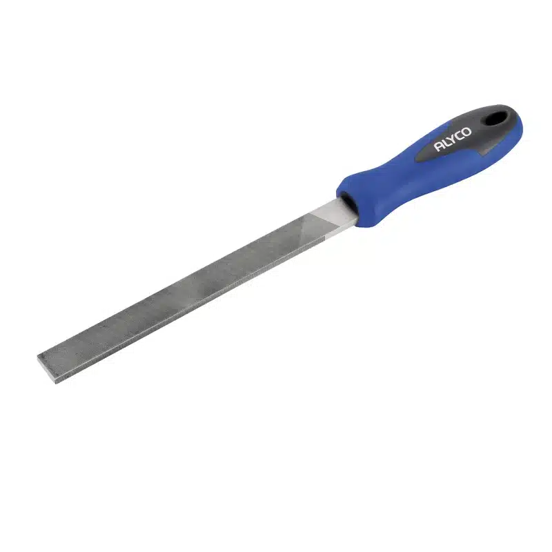 Lima plana de 200 mm con mango bimaterial