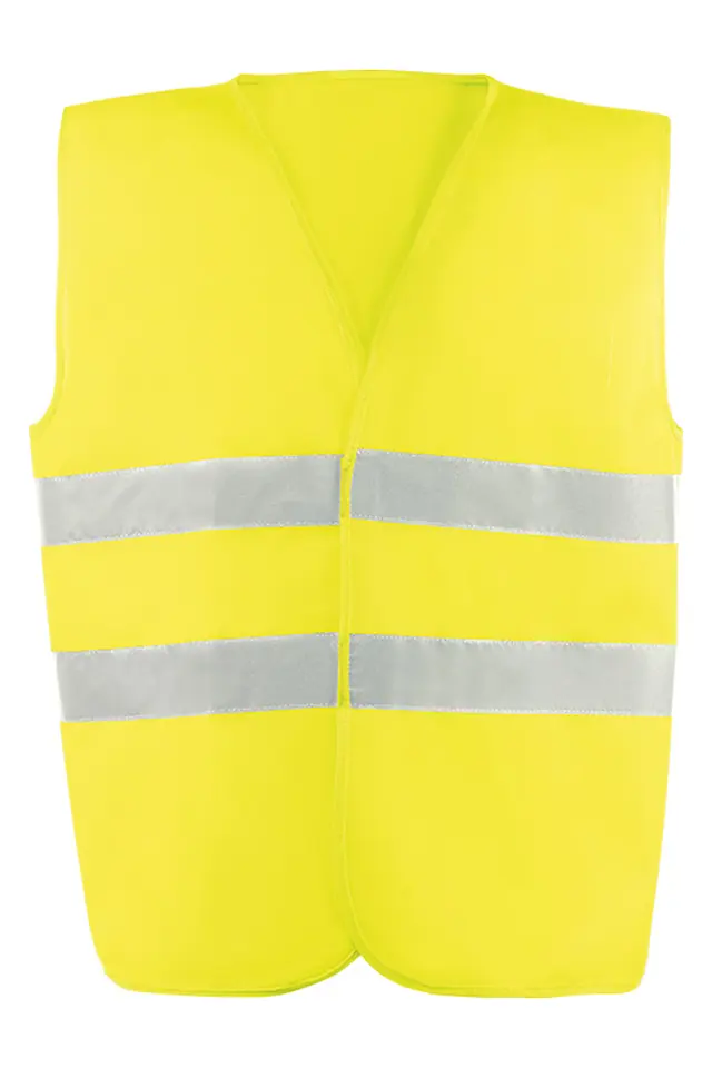 Chaleco de alta visibilidad con velcro Strand JUBA HV714, amarillo flúor
