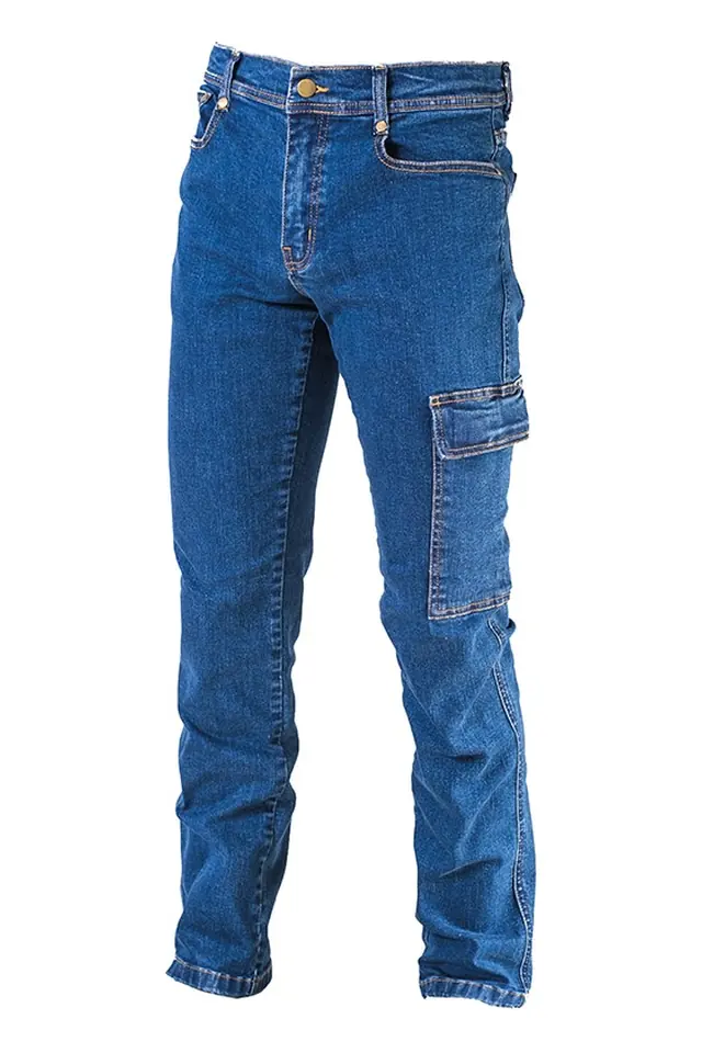 Pantalón vaquero stretch Tharsis Safetop 164, azul denim