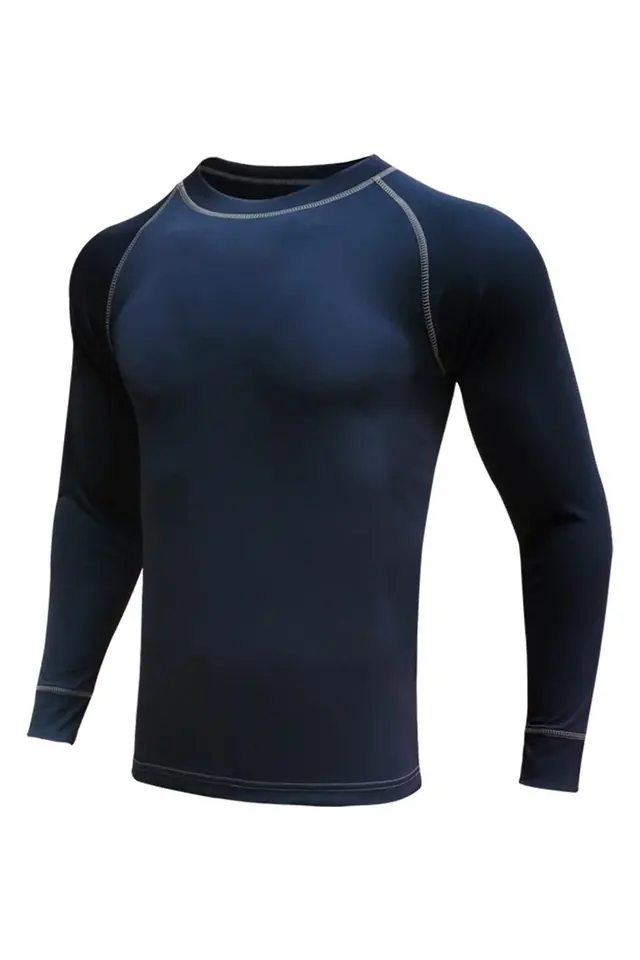 Camiseta térmica interior manga larga Avia Safetop 26100, azul marino