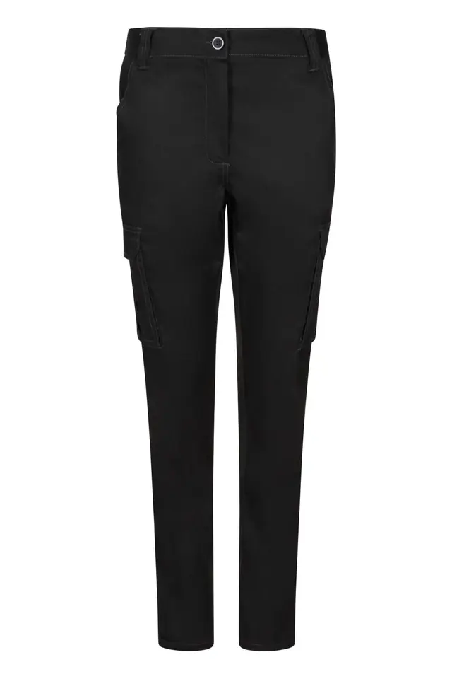 Pantalón stretch multibolsillos de mujer Velilla 103002SW, negro