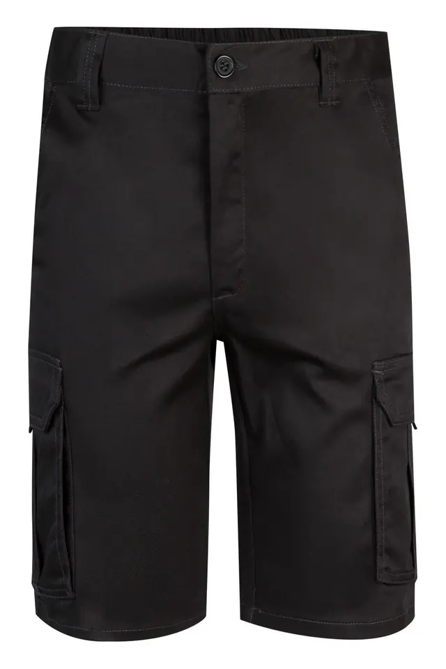 Pantalón corto stretch multibolsillos Velilla 103009S, negro