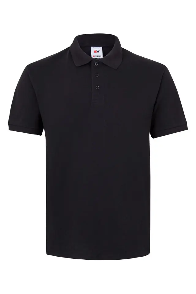 Polo de piqué manga corta Velilla 105502, negro