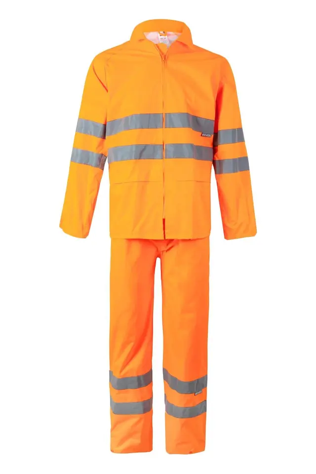Traje de agua de alta visibilidad dos piezas Velilla 189, naranja flúor