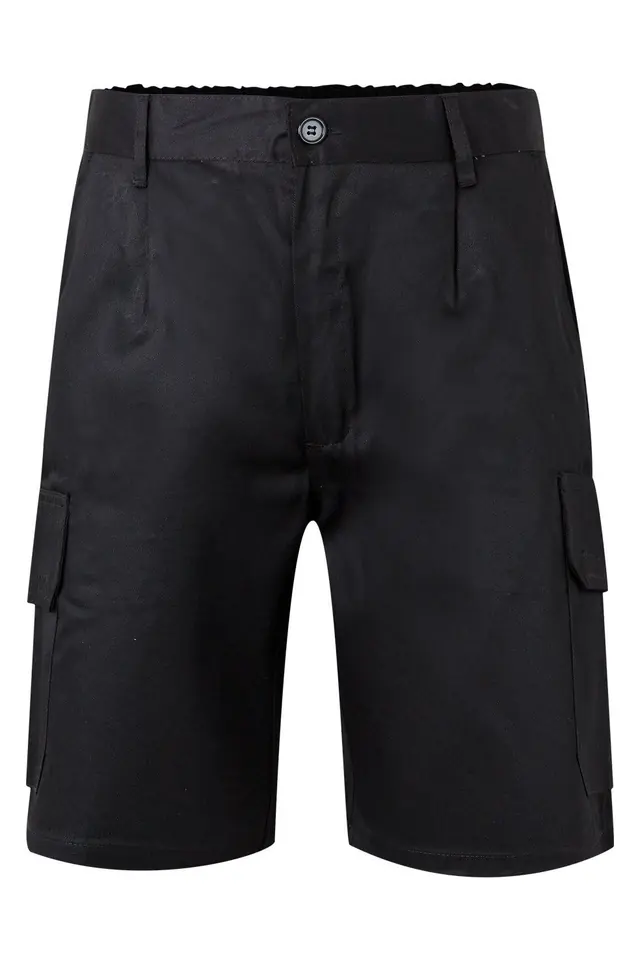 Pantalón corto multibolsillos 200 g Velilla 344, negro