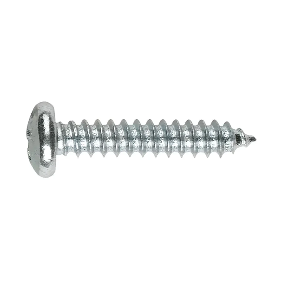 Tornillo de rosca chapa de cabeza alomada con huella Pozidriv DIN 7981, zincado