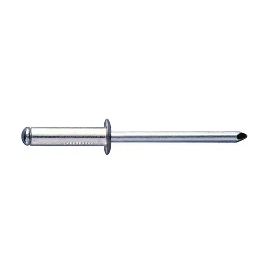 Remache ciego de aluminio de cabeza alomada