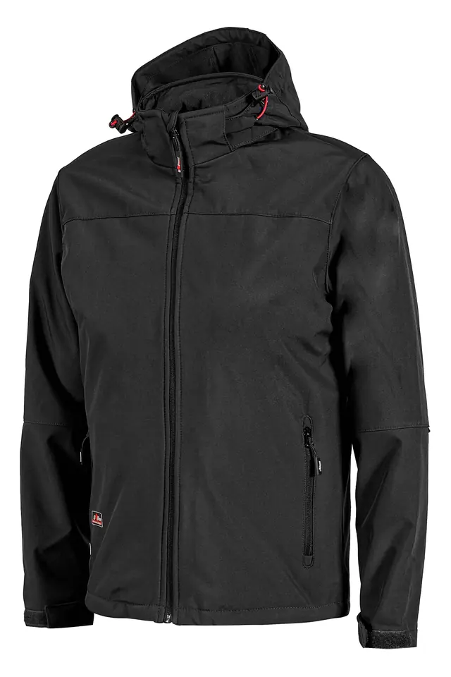 Chaqueta softshell con capucha Kyra U-Power WIN289, negro