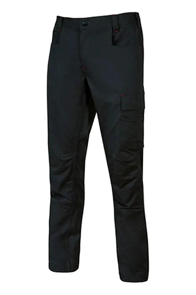 Pantalón slim stretch multibolsillos Bravo Top U-Power WST202, negro
