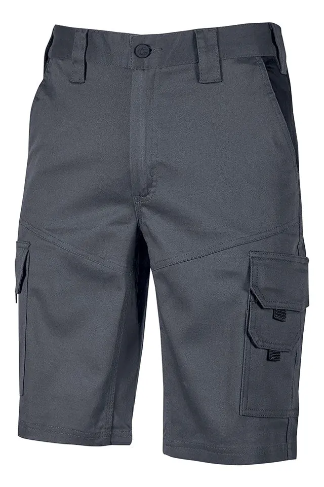 Pantalón corto stretch de algodón Bonito U-Power WST279, gris oscuro
